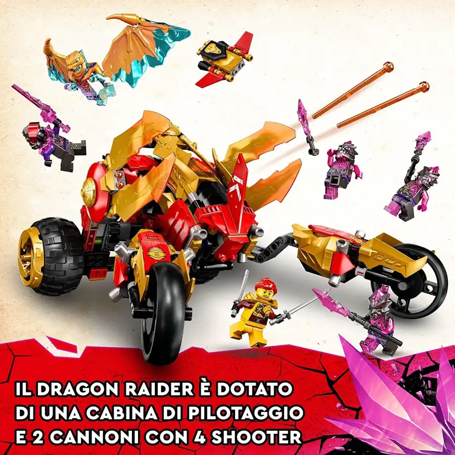 Lego Ninjago 71773 Raider-Drago d'Oro di Kai Lego - 3