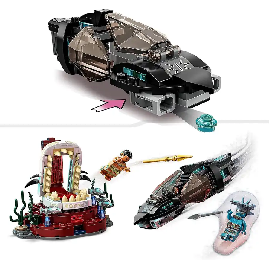 Lego Marvel Black Panther 76213 La Stanza del Trono di Re Namor Lego - 3