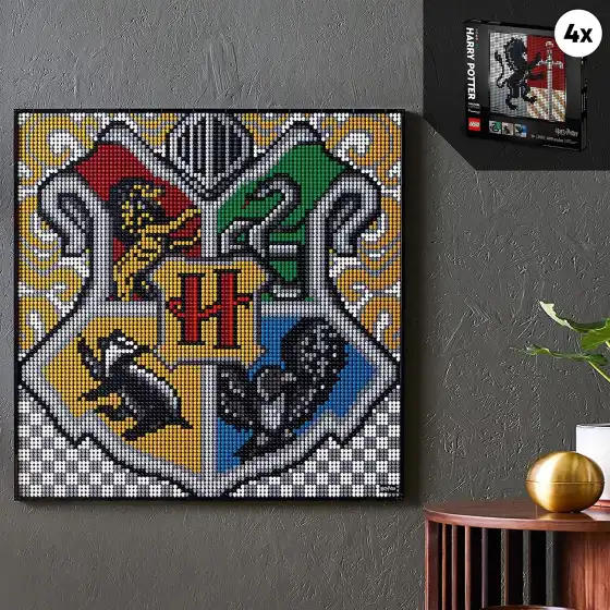 Lego Art 31201 Harry Potter Hogwarts Crests Mosaico per Decorazione Casa Lego - 5