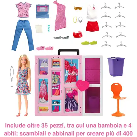 Barbie Armadio dei Sogni 2022 con Bambola alta 60 cm Barbie - 1