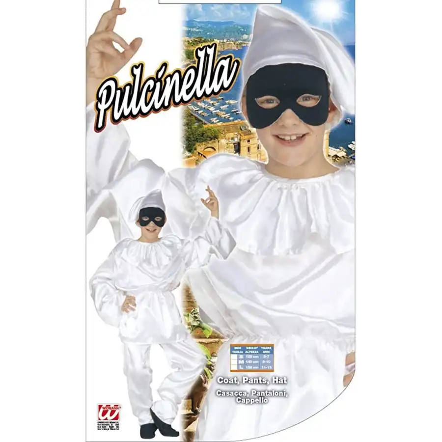 Costume Pulcinella 5-7 Anni Widmann - 1