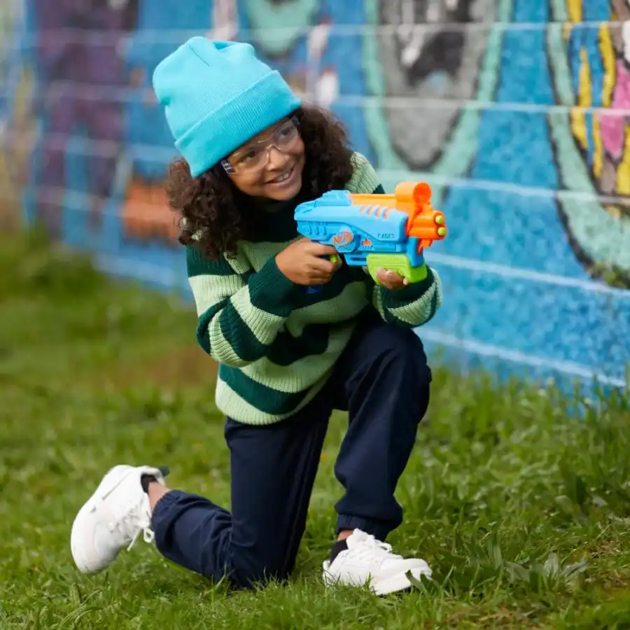 Nerf Elite Jr - Set Ultimate Starter , 2 Blaster in gommapiuma , 15 Dardi Nerf Elite Hasbro - 4