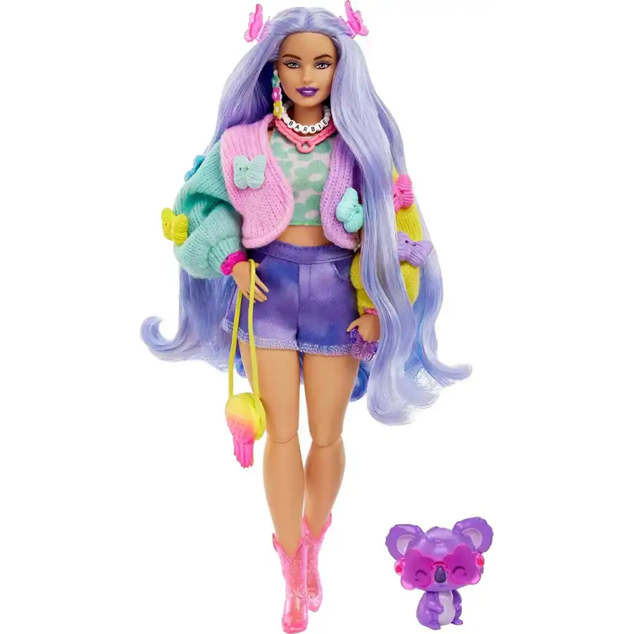 Barbie - Barbie Extra Bambola con koala, abiti e accessori HKP95