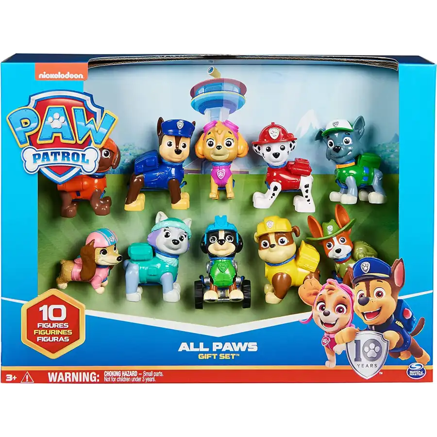 Paw Patrol, Gift Set 10 Personaggi Inclusi