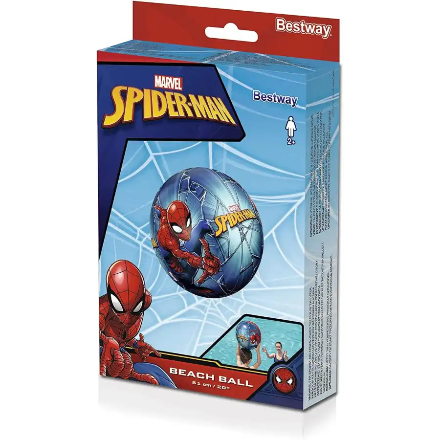 Bestway 98002 Pallone da spiaggia Spider-Man