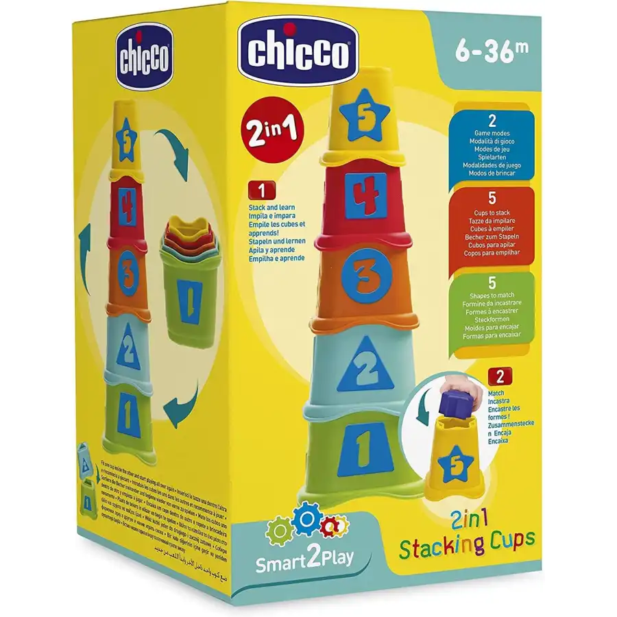 Tazze Impilabili 2 giochi in 1