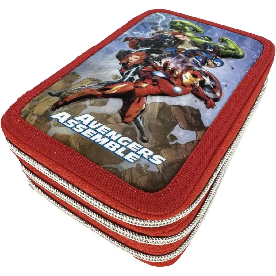 Astuccio Completo 3 Zip Avengers
