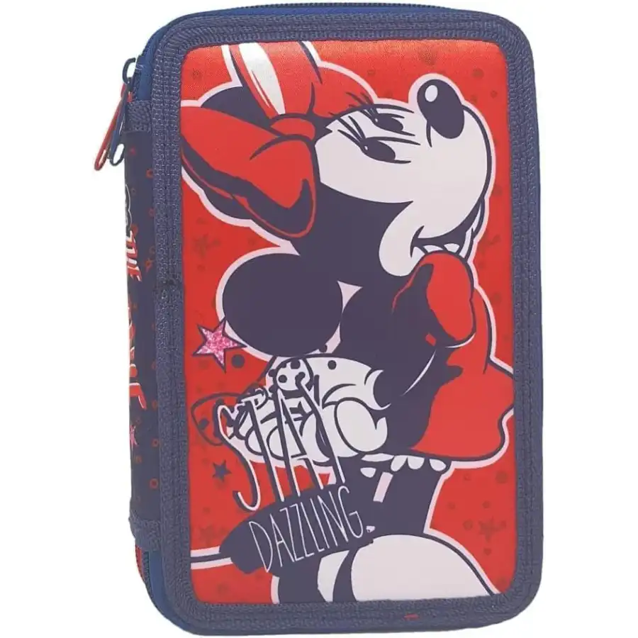 Astuccio Completo 3 Zip Minnie