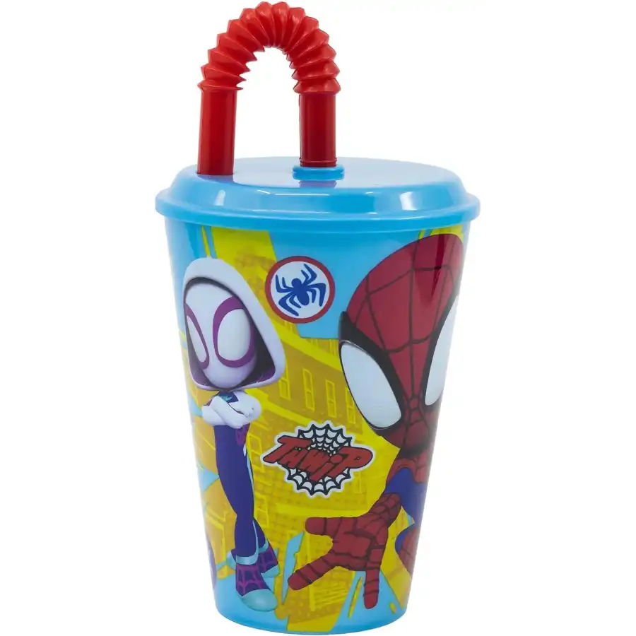 Spidey & Friends Team Bicchiere con Cannuccia