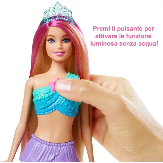 Barbie Bambola Dreamtopia Sirena Luci Scintillanti HDJ36