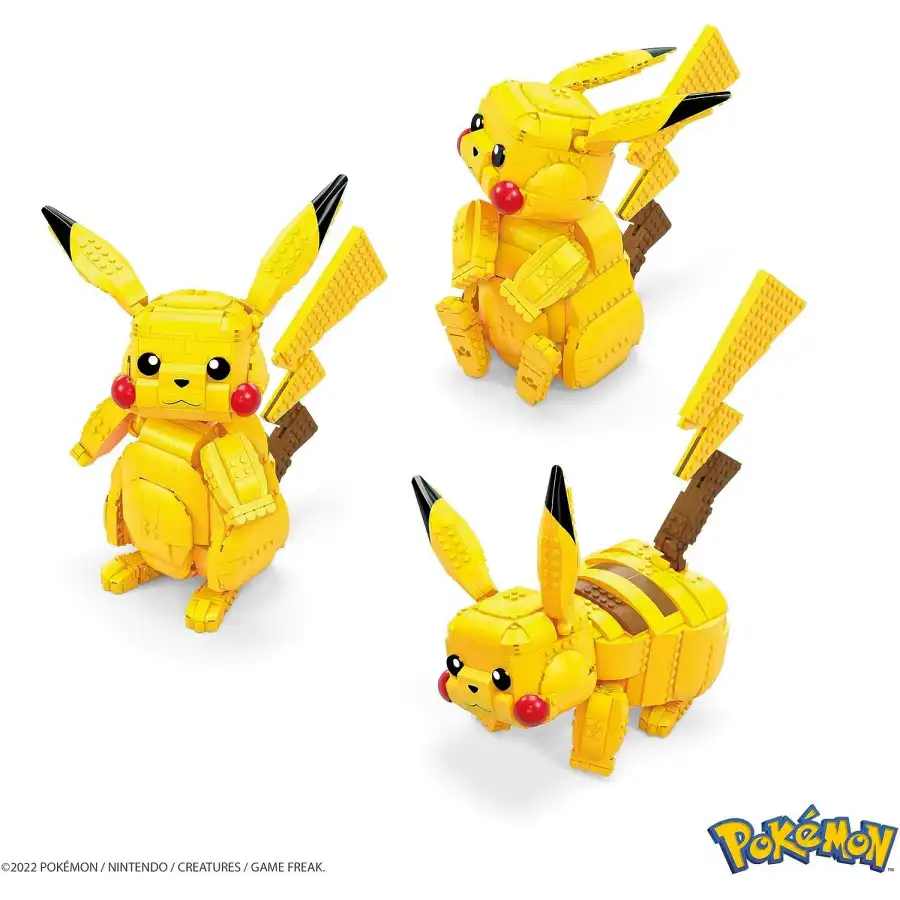Mega Pokemon - Pikachu Gigante da Costrutire 30,5 cm FVK81
