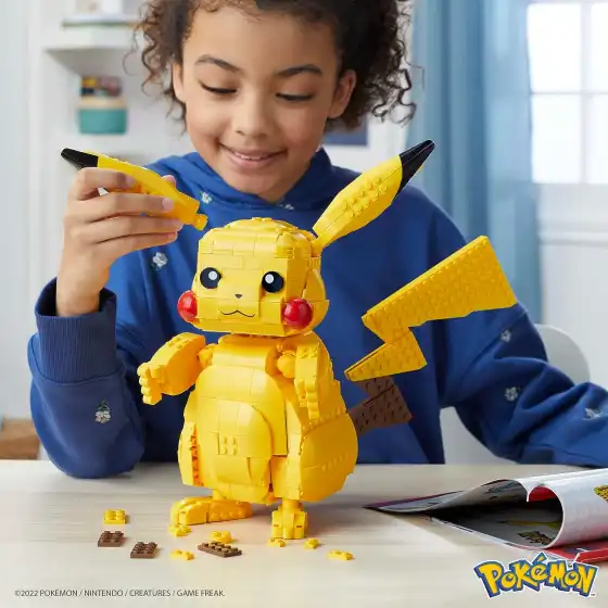 Mega Pokemon - Pikachu Gigante da Costrutire 30,5 cm FVK81