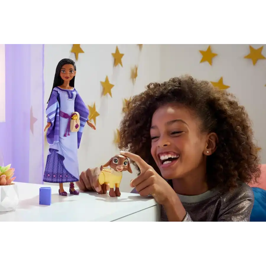 Disney Wish - Bambola Asha di Rosas con Cucciolo Valentino HPX25