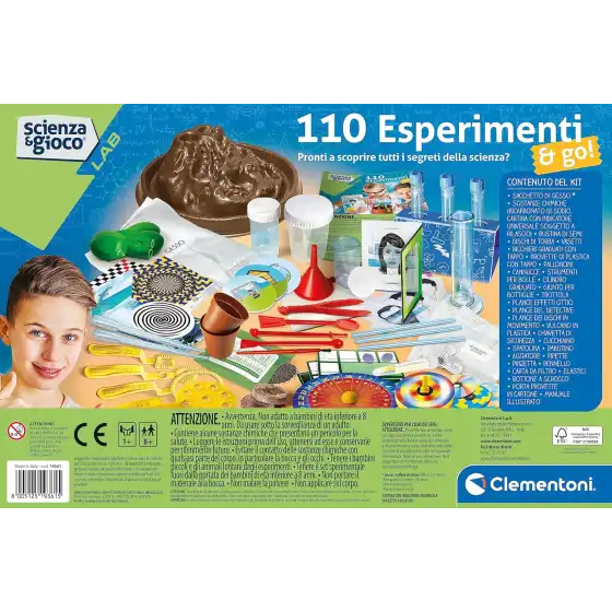 Clementoni 19361 Scienza e Gioco 110 Esperimenti & Go