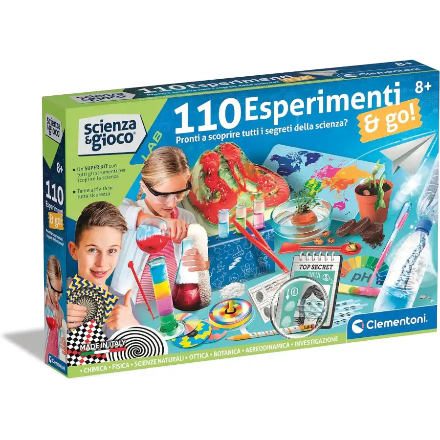 Clementoni 19361 Scienza e Gioco 110 Esperimenti & Go