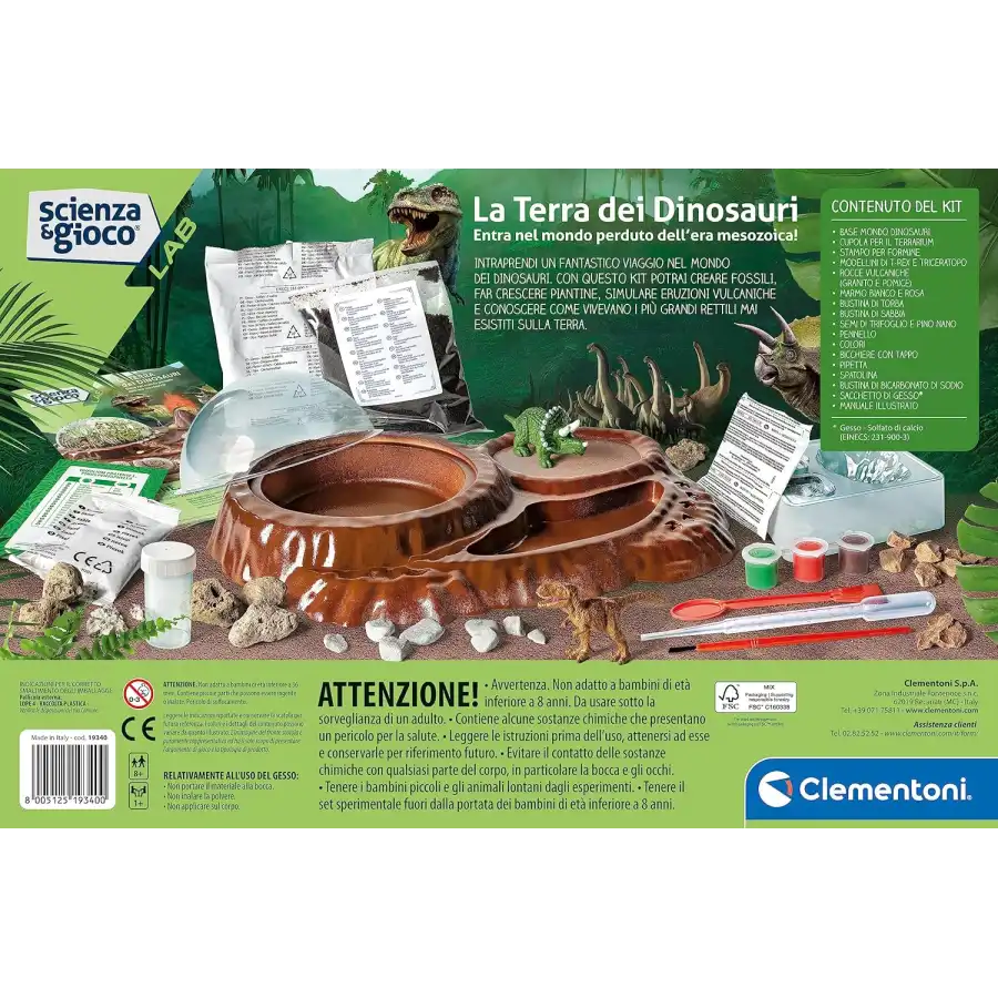Clementoni 19340 - La Terra Dei Dinosauri
