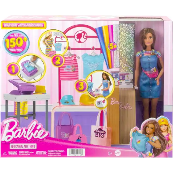 Barbie Playset Boutique Moda HKT78