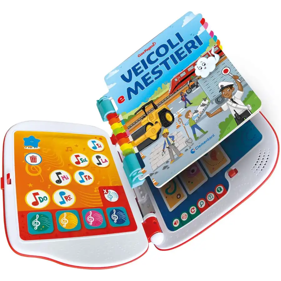 Clementoni - 16646 - Sapientino - Girapagina, Veicoli E Mestieri