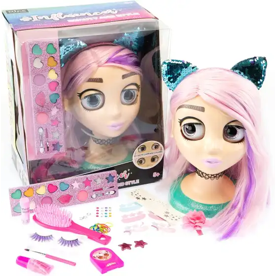 Influencer Make Up Doll, Testa da Truccare e Pettinare