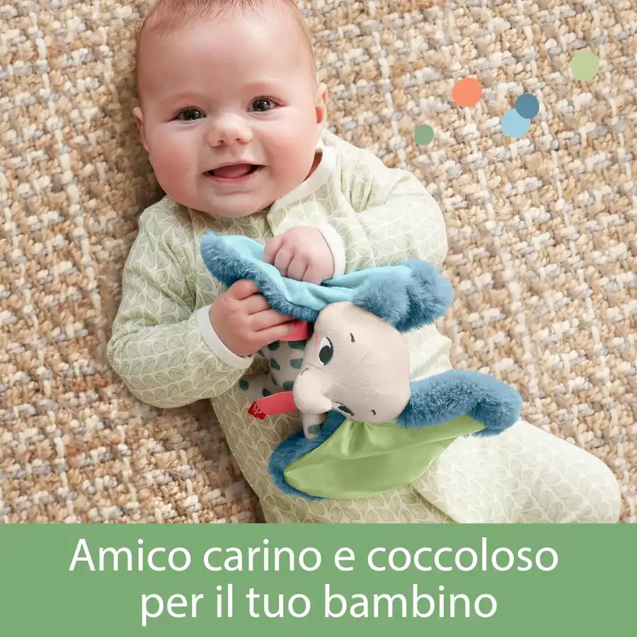 Fisher-Price Amici del Pianeta - Elefantino Dolci Orecchie, 3+ Mesi, HKD63