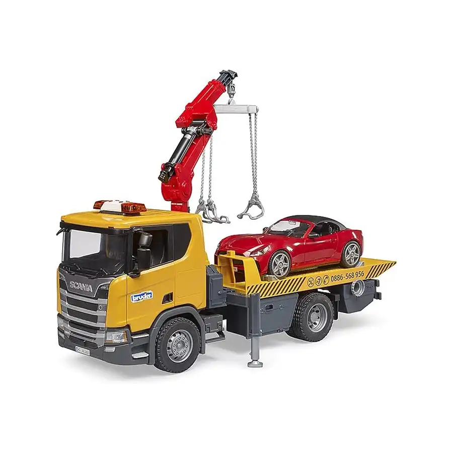 Bruder 03552 Carro Attrezzi Scania Super 560R Trasp.roadster BO