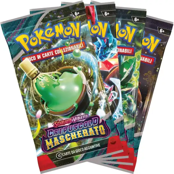 Pokémon PK60500 - Espositore 36 buste di Espansione Scarlatto & Violetto  Crepuscolo Mascherato