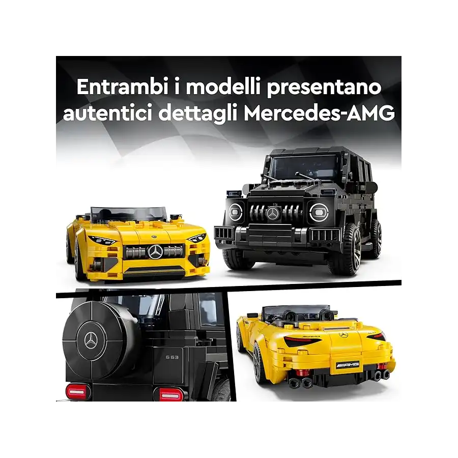 LEGO 76924 - Set Costruzioni Speed Champions Mercedes-AMG G63 & Mercedes-AMG SL63