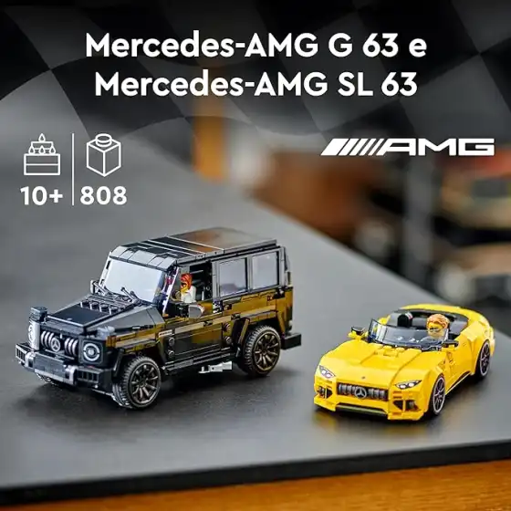 LEGO 76924 - Set Costruzioni Speed Champions Mercedes-AMG G63 & Mercedes-AMG SL63