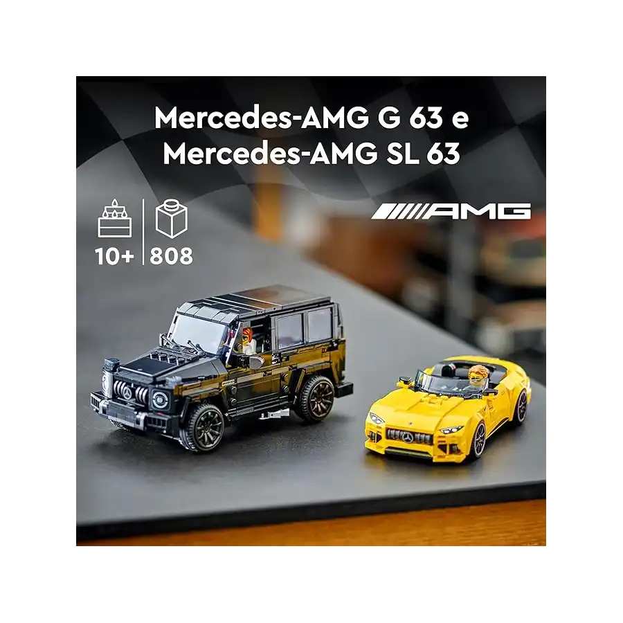 LEGO 76924 - Set Costruzioni Speed Champions Mercedes-AMG G63 & Mercedes-AMG SL63