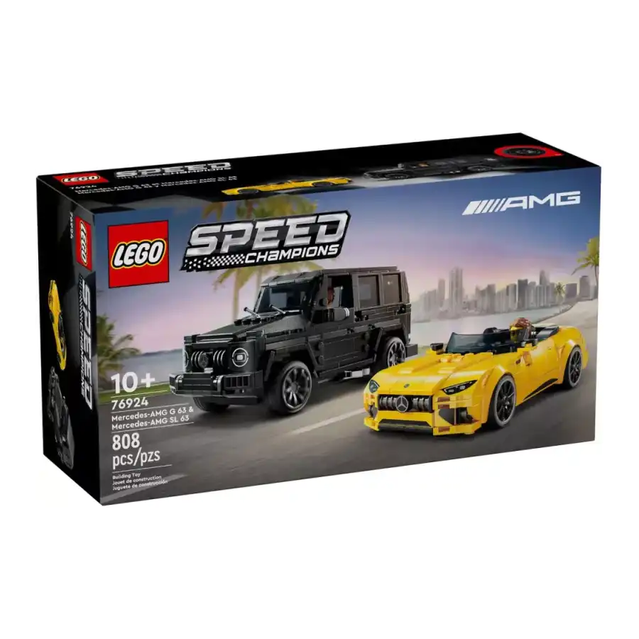 LEGO 76924 - Set Costruzioni Speed Champions Mercedes-AMG G63 & Mercedes-AMG SL63