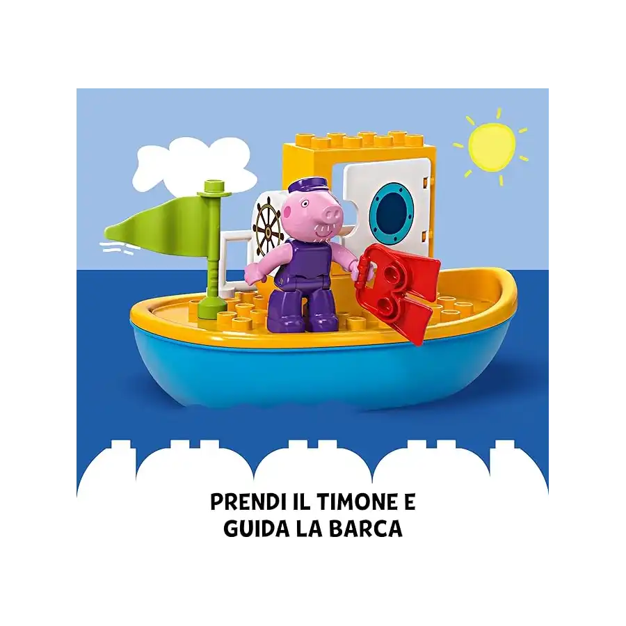 LEGO Duplo 10432 - Set Costruzioni Peppa Pig Viaggio in Barca 10432