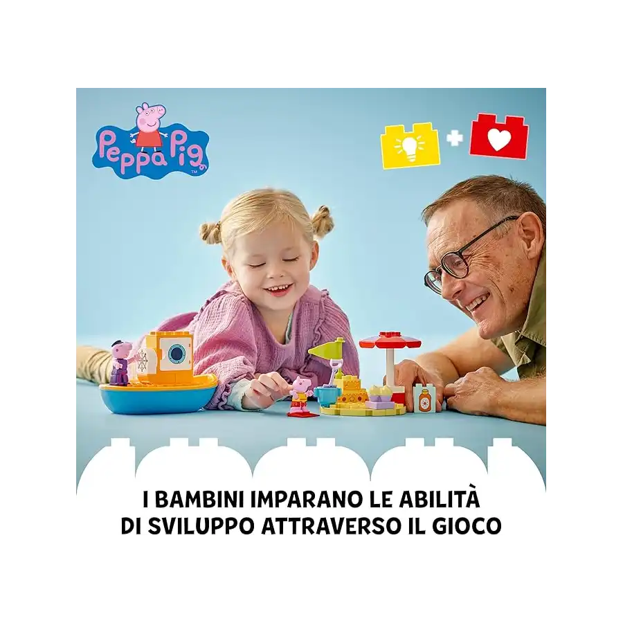LEGO Duplo 10432 - Set Costruzioni Peppa Pig Viaggio in Barca 10432