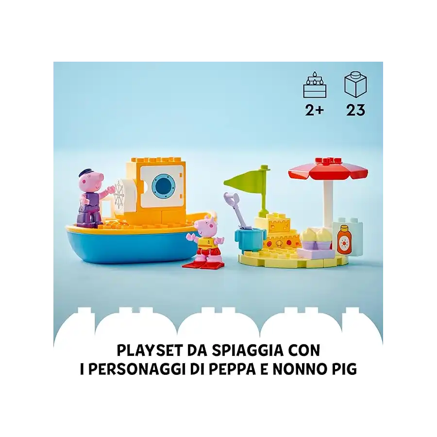 LEGO Duplo 10432 - Set Costruzioni Peppa Pig Viaggio in Barca 10432