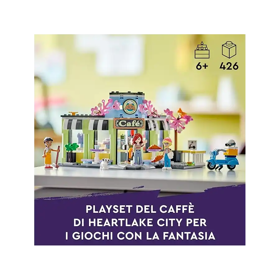 LEGO 42618 - Set Costruzioni LEGO Friends Caffè di Heartlake City