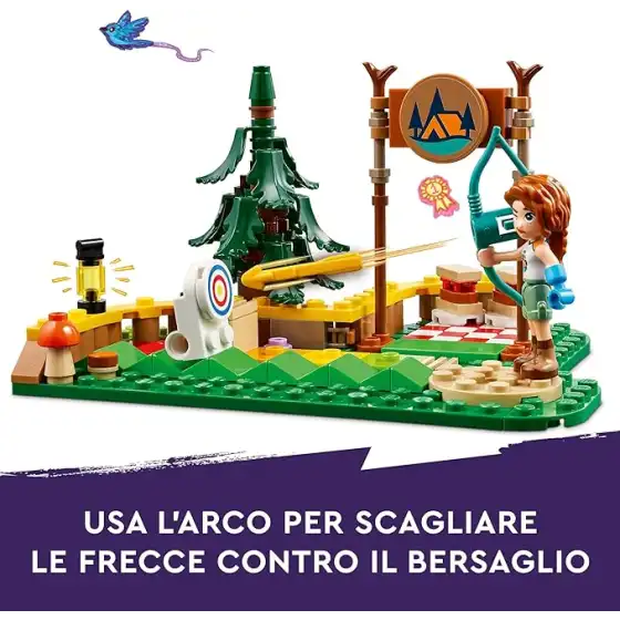 LEGO 42622 - Set Costruzioni LEGO Friends Tiro con l'Arco al Campo Avventure