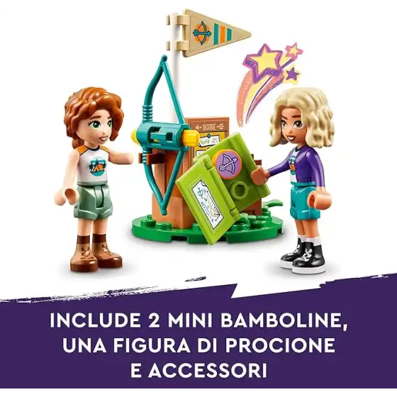 LEGO 42622 - Set Costruzioni LEGO Friends Tiro con l'Arco al Campo Avventure