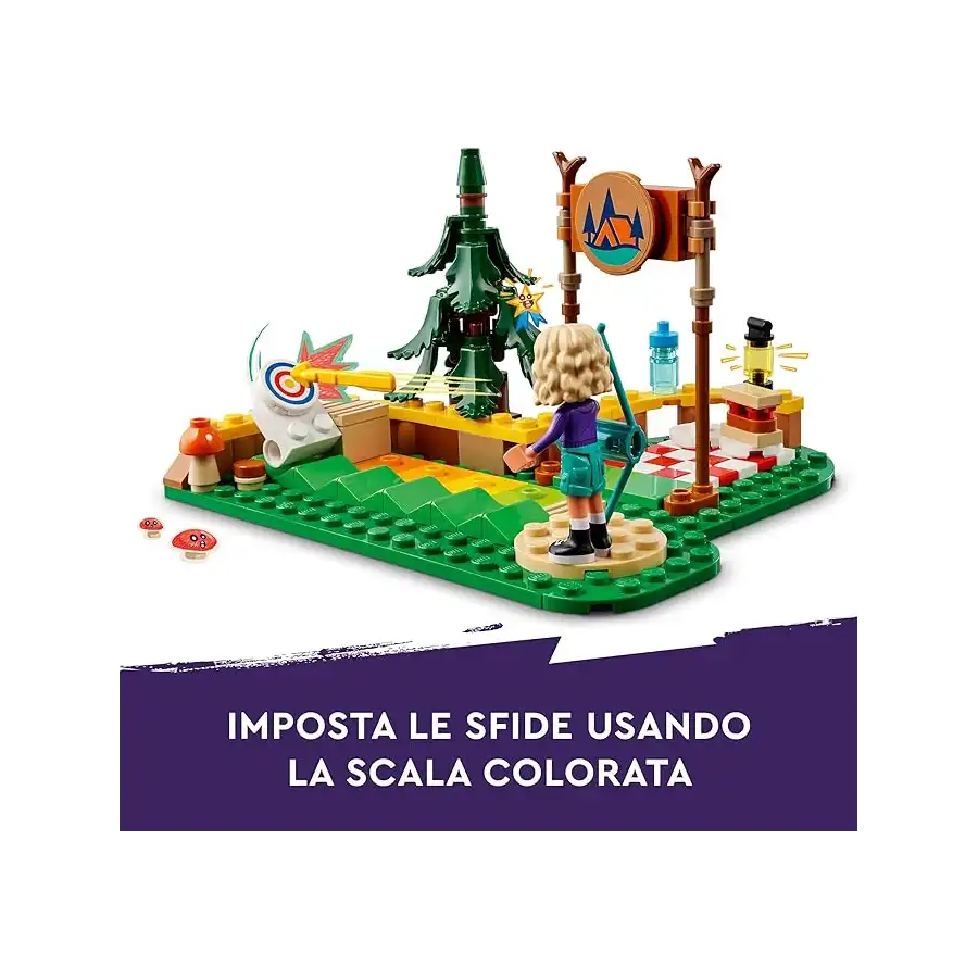 LEGO 42622 - Set Costruzioni LEGO Friends Tiro con l'Arco al Campo Avventure