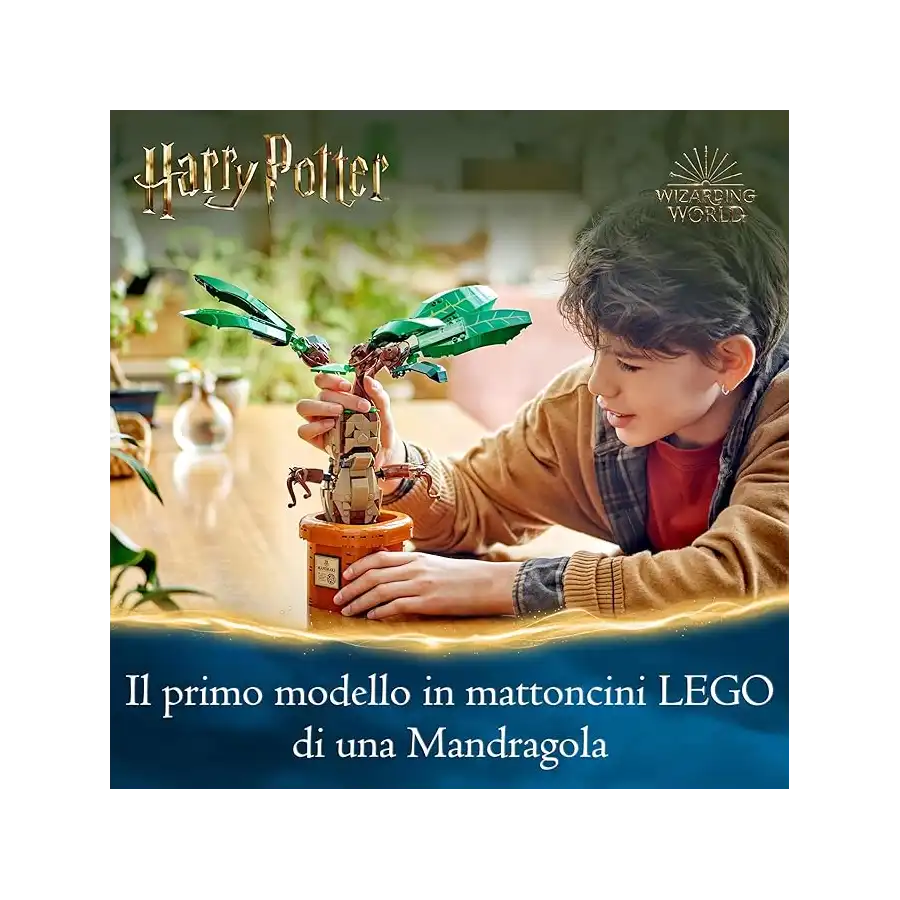 LEGO 76433 - Set Costruzioni Harry Potter Mandragola