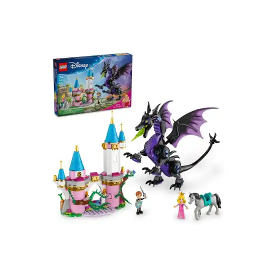 LEGO 43240 - Set Costruzioni Disney Princess Malefica Drago