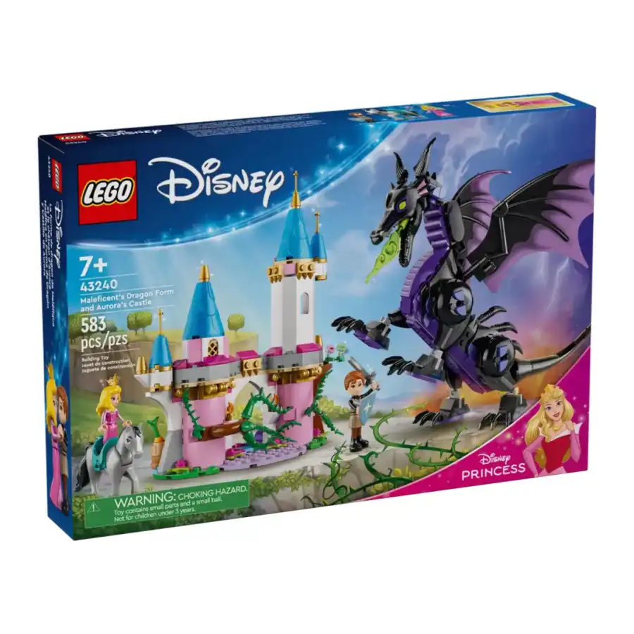 LEGO 43240 - Set Costruzioni Disney Princess Malefica Drago