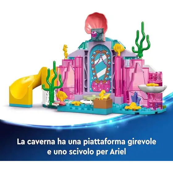 LEGO 43254 - Set Costruzioni Disney Princess La Caverna di Cristallo di Ariel