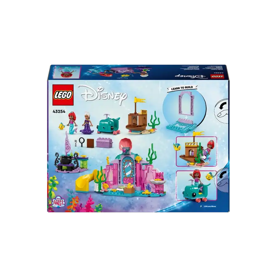 LEGO 43254 - Set Costruzioni Disney Princess La Caverna di Cristallo di Ariel