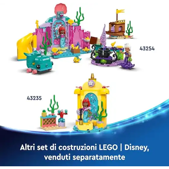 LEGO 43235 - Set Costruzioni Disney Princess Il Palcoscenico Musicale di Ariel