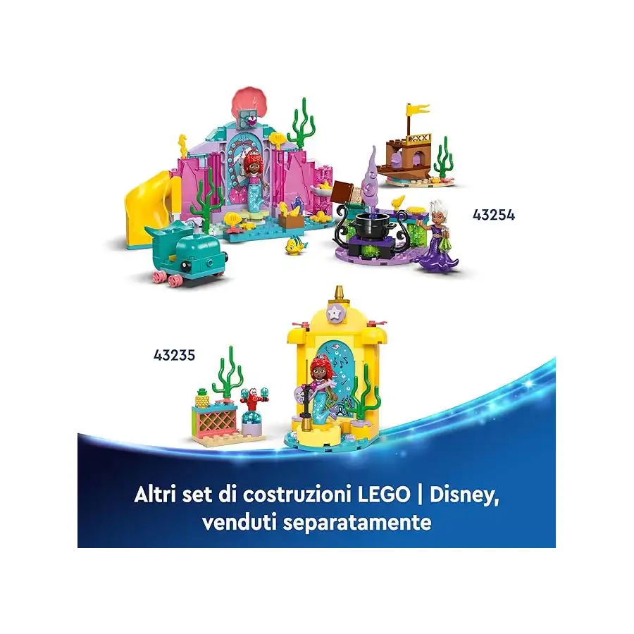 LEGO 43235 - Set Costruzioni Disney Princess Il Palcoscenico Musicale di Ariel