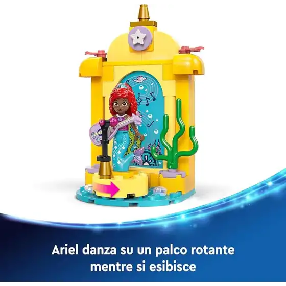 LEGO 43235 - Set Costruzioni Disney Princess Il Palcoscenico Musicale di Ariel