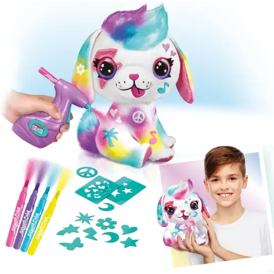 Airbrush Plush Cagnolino da Colorare