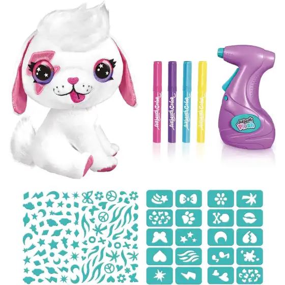 Airbrush Plush Cagnolino da Colorare