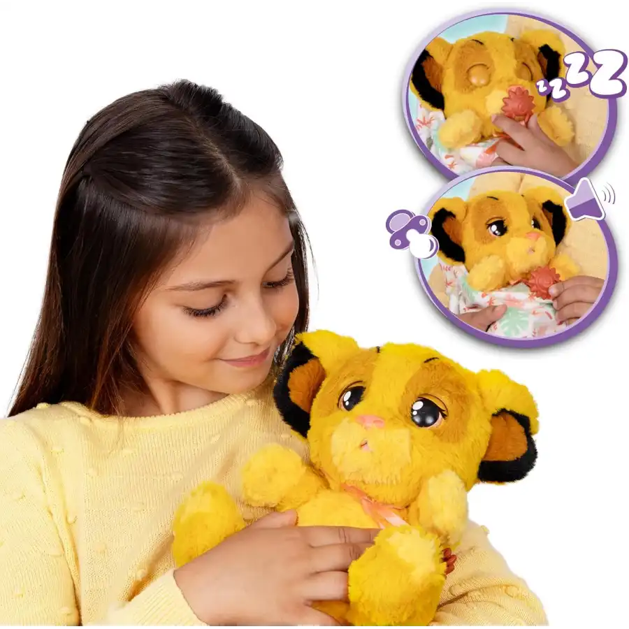 Baby Paws Simba, Cucciolo Interattivo di Peluche