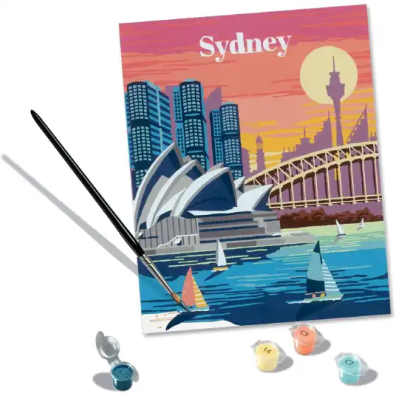 Ravensburger CreArt Colorful Sydney - Kit di Pittura per Numeri