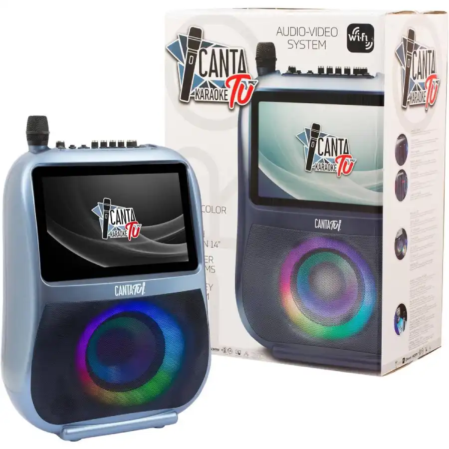Canta Tu Karaoke Pro Blu - Karaoke con Schermo Touch e Trolley CTC10200